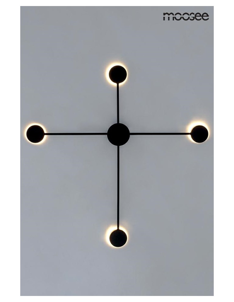 Designer wall lamps - MOOSEE SHADOW 4 wall lamp black (MSE010100245) - product kolory-swiatla.pl 5