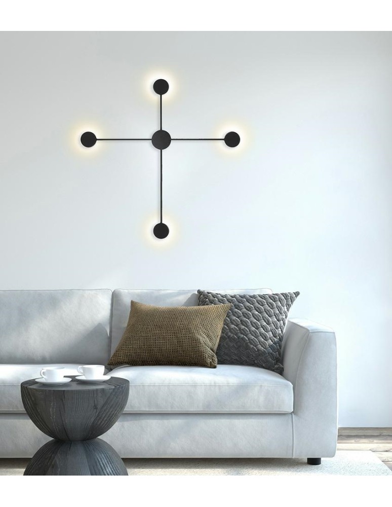 Designer wall lamps - MOOSEE SHADOW 4 wall lamp black (MSE010100245) - product kolory-swiatla.pl 6