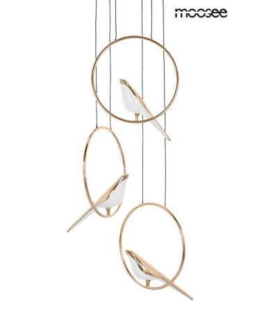 MOOSEE BIRD DISC gold pendant lamp (MSE010100294)