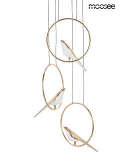 MOOSEE lampa wisząca BIRD DISC złota (MSE010100294)