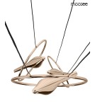 Designer pendant lamps - MOOSEE BIRD DISC gold pendant lamp (MSE010100294) - product 7