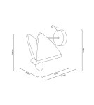 Designer wall lamps - MOOSEE BUTTERFLY M gold wall lamp (MSE010100324) - product 8