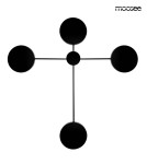 Designer wall lamps - MOOSEE SHADOW 4 wall lamp black (MSE010100355) - product 1