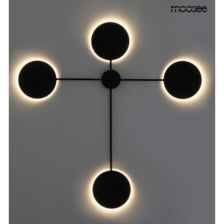 MOOSEE lampa ścienna SHADOW 4 czarna (MSE010100355)