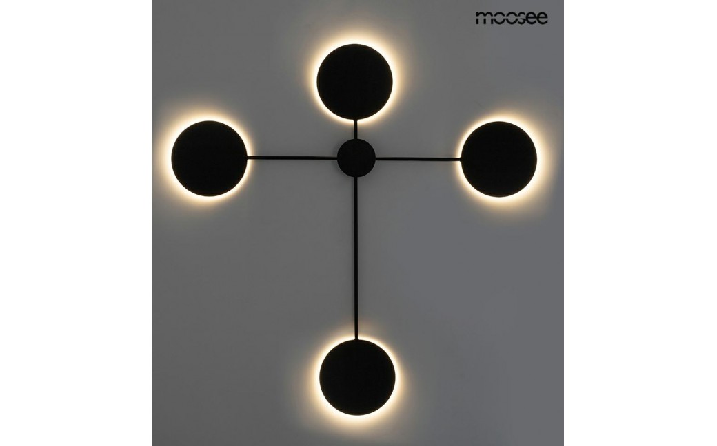 MOOSEE lampa ścienna SHADOW 4 czarna (MSE010100355)