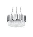 Glamour pendant lamps - King Home IMPERIAL SILVER 60 pendant lamp - steel, crystal (DW-D5688S.SILVER) - product 2