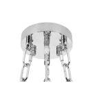 Glamour pendant lamps - King Home IMPERIAL SILVER 60 pendant lamp - steel, crystal (DW-D5688S.SILVER) - product 3