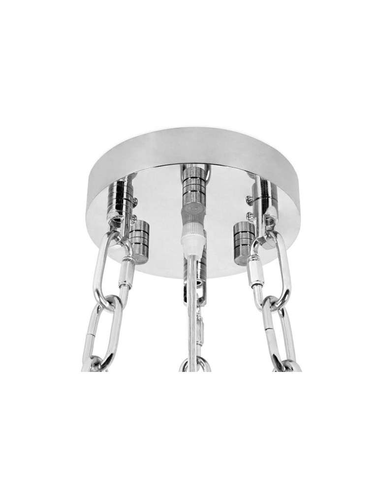 Glamour pendant lamps - King Home IMPERIAL SILVER 60 pendant lamp - steel, crystal (DW-D5688S.SILVER) - product kolory-swiatla.pl 3