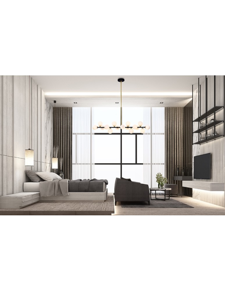 Pendant lamps - Moosee MOOSEE pendant lamp COSMO LEVEL M - black, gold (MSE010100117) - product kolory-swiatla.pl 7