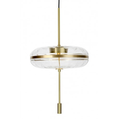 King Home Lampa wisząca CHAPLIN 360 mosiądz - LED, szkło (MD12001-1-360)