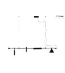 Modern pendant lamps - MOOSEE TECHNICS pendant lamp black (MSE010100333) - product 1