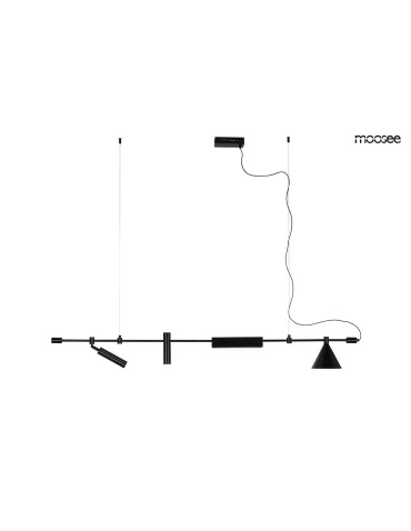 MOOSEE lampa wisząca TECHNICS czarna (MSE010100333) - produkt 2