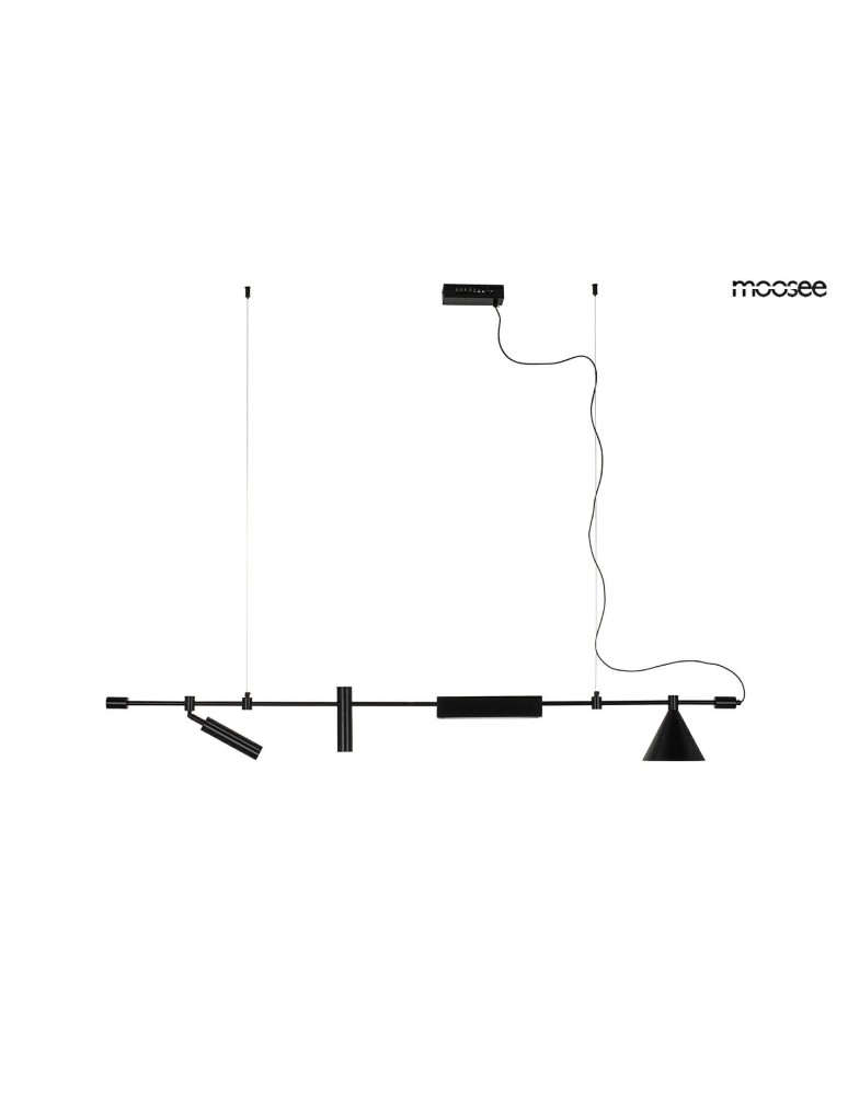 Modern pendant lamps - MOOSEE TECHNICS pendant lamp black (MSE010100333) - product kolory-swiatla.pl 2