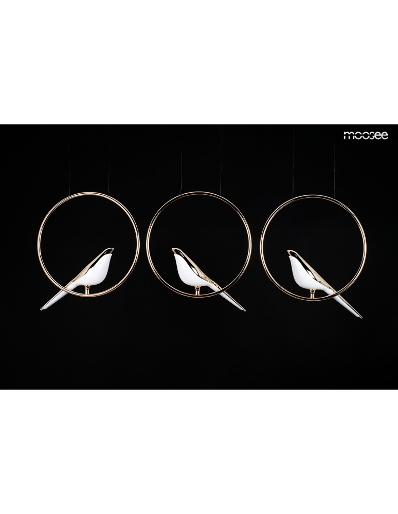 Designer pendant lamps - MOOSEE BIRD LINE gold pendant lamp (MSE010100295) - product kolory-swiatla.pl 7