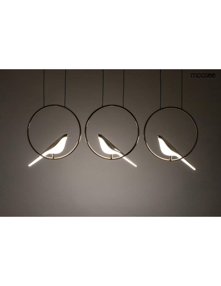 Designer pendant lamps - MOOSEE BIRD LINE gold pendant lamp (MSE010100295) - product kolory-swiatla.pl 8