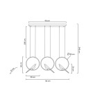 Designer pendant lamps - MOOSEE BIRD LINE gold pendant lamp (MSE010100295) - product 9