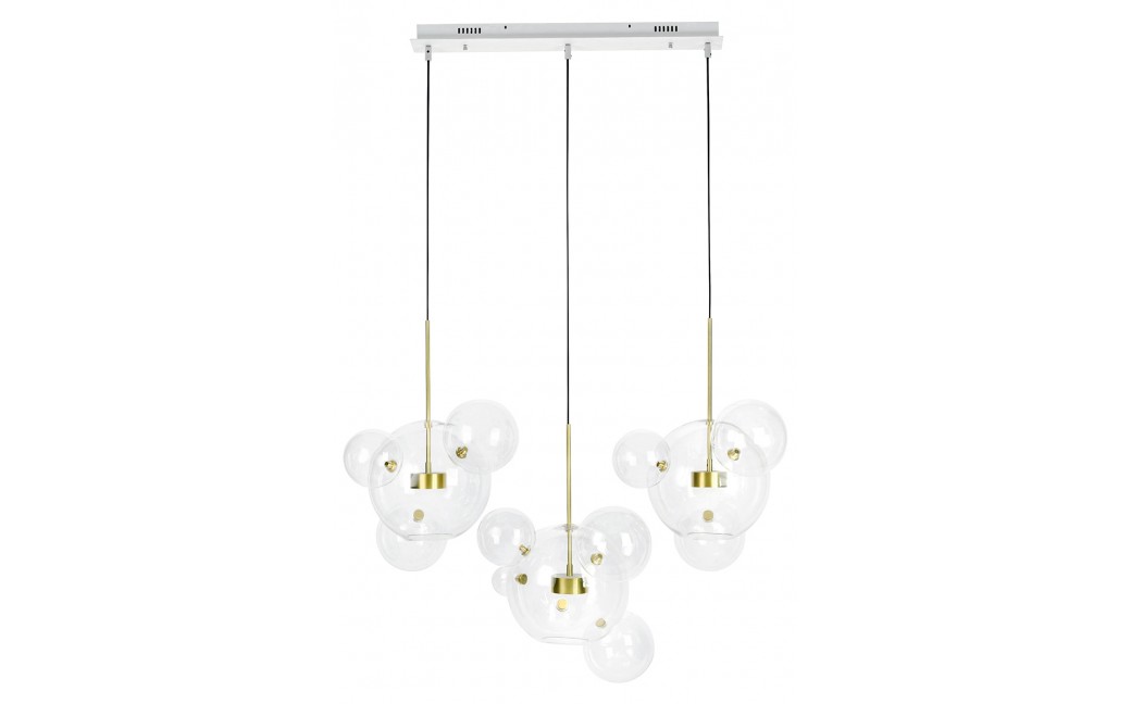 King Home Lampa wisząca CAPRI LINE 3 złota - 180 LED, aluminium, szkło (XCP9148-3B)