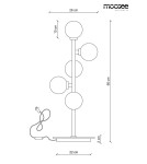 Modern table lamps - Moosee MOOSEE table lamp COSMO TABLE - black, gold (MSE010300150) - product 4