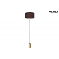 Moosee MOOSEE lampa podłogowa SANTORINI - złota podstawa, czarny klosz (MSE010200131)