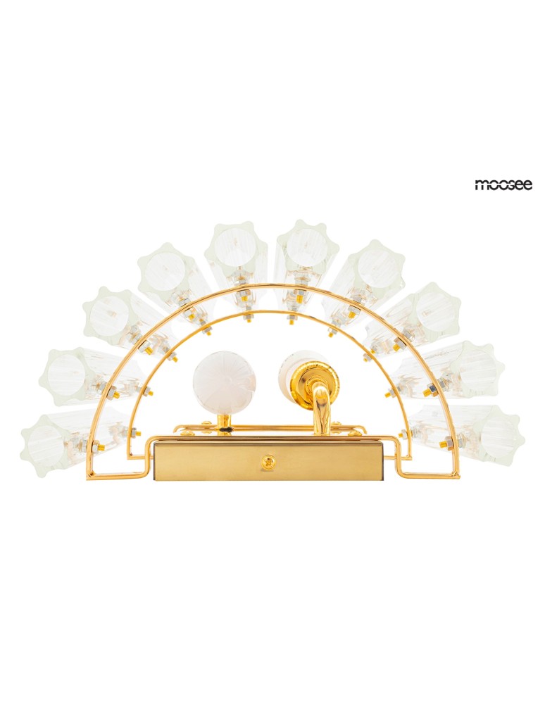 Glamour wall lamps - Moosee MOOSEE gold PALACE wall lamp (MSE010400195) - product kolory-swiatla.pl 3