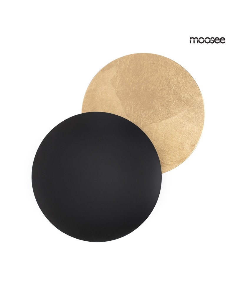 Designer wall lamps - Moosee MOOSEE ECLISE gold / black wall lamp (MSE010400202) - product kolory-swiatla.pl 1