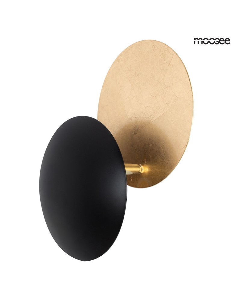Designer wall lamps - Moosee MOOSEE ECLISE gold / black wall lamp (MSE010400202) - product kolory-swiatla.pl 2