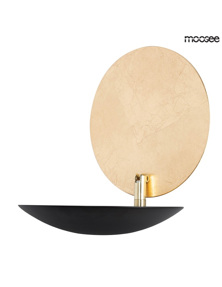 Designer wall lamps - Moosee MOOSEE ECLISE gold / black wall lamp (MSE010400202) - product kolory-swiatla.pl 3
