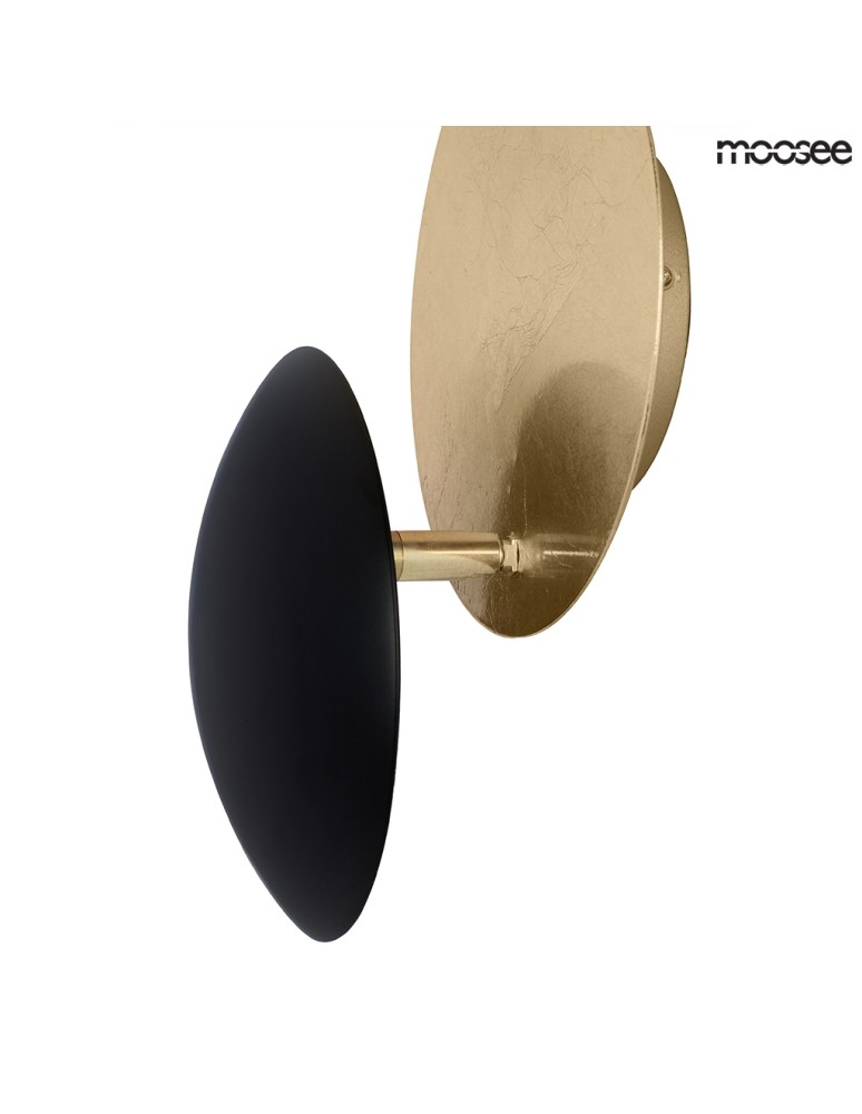 Designer wall lamps - Moosee MOOSEE ECLISE gold / black wall lamp (MSE010400202) - product kolory-swiatla.pl 6