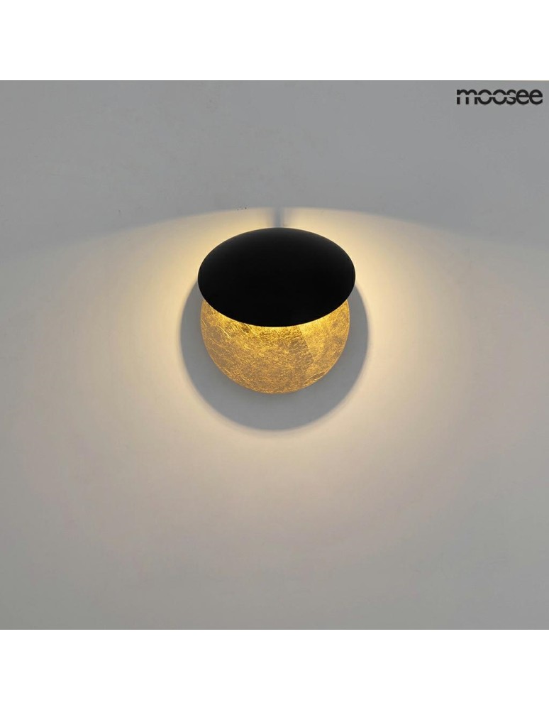 Designer wall lamps - Moosee MOOSEE ECLISE gold / black wall lamp (MSE010400202) - product kolory-swiatla.pl 7