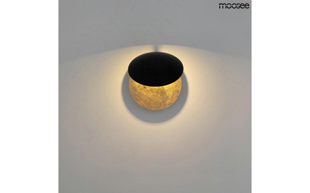 Moosee MOOSEE lampa ścienna ECLISE złota / czarna (MSE010400202)