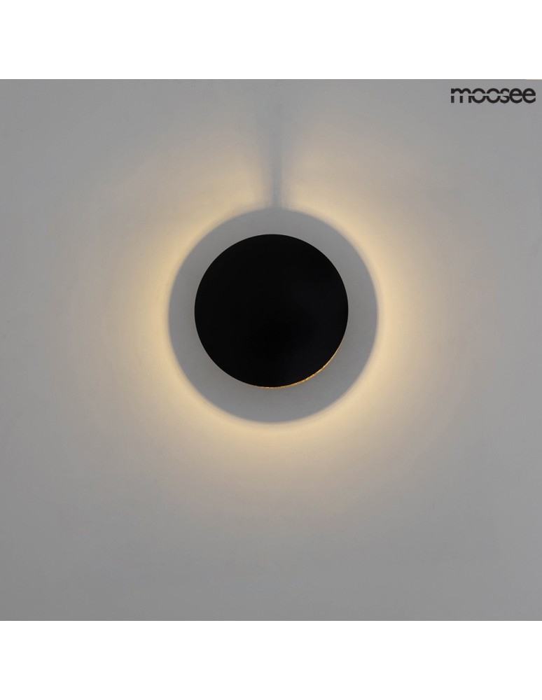 Designer wall lamps - Moosee MOOSEE ECLISE gold / black wall lamp (MSE010400202) - product kolory-swiatla.pl 8