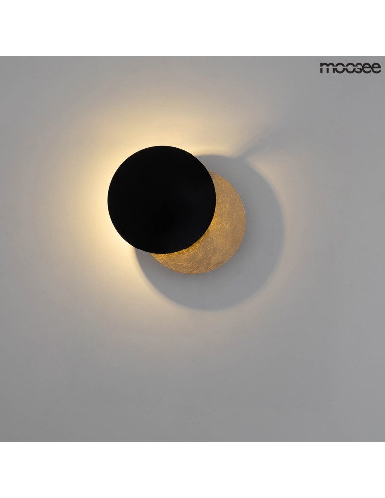 Designer wall lamps - Moosee MOOSEE ECLISE gold / black wall lamp (MSE010400202) - product kolory-swiatla.pl 9