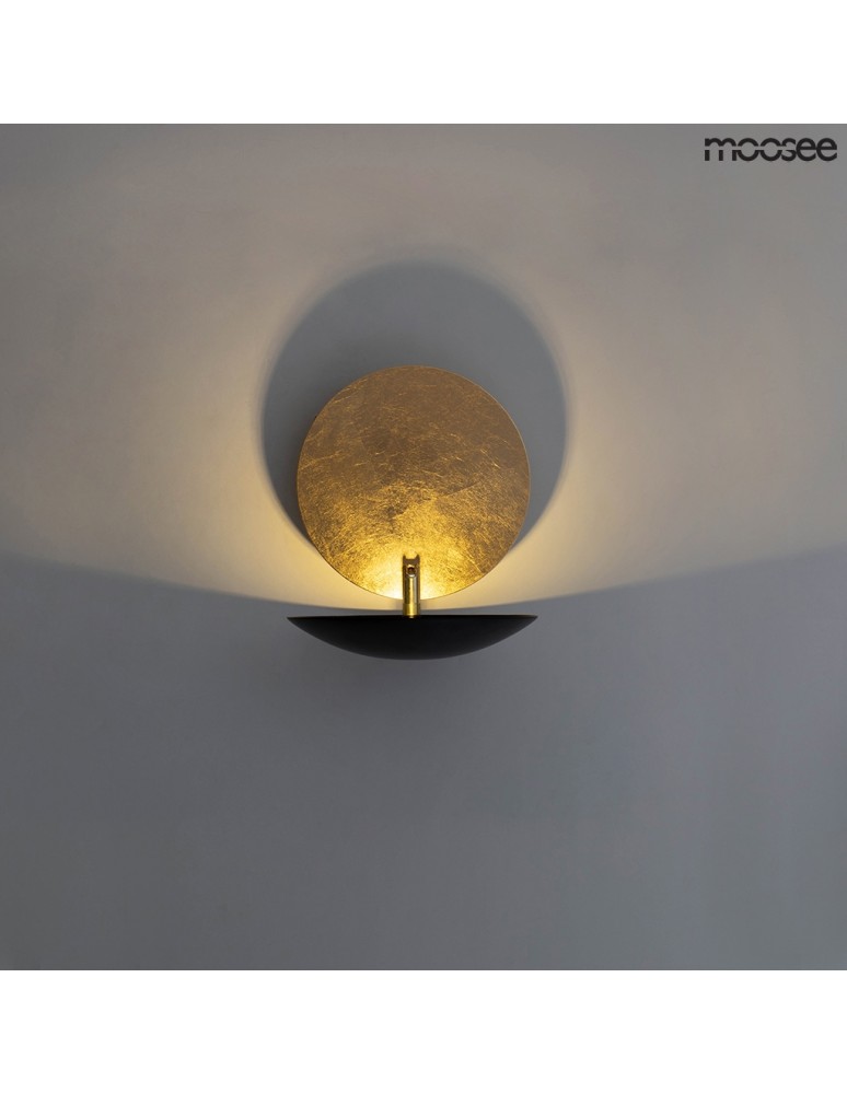 Designer wall lamps - Moosee MOOSEE ECLISE gold / black wall lamp (MSE010400202) - product kolory-swiatla.pl 11