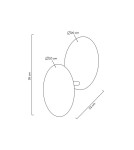 Designer wall lamps - Moosee MOOSEE ECLISE gold / black wall lamp (MSE010400202) - product 14