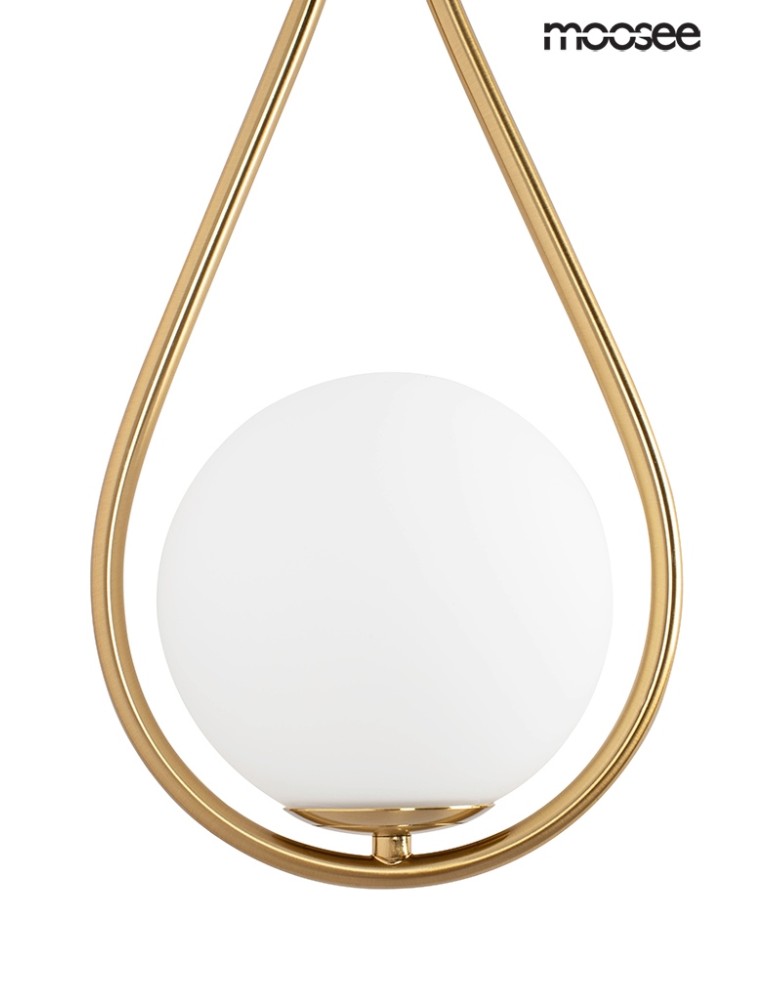 Designer wall lamps - Moosee MOOSEE gold ROMA wall lamp (MSE010400204) - product kolory-swiatla.pl 3