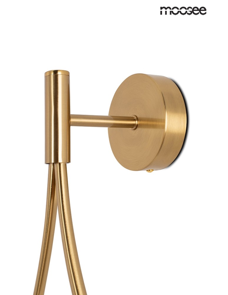 Designer wall lamps - Moosee MOOSEE gold ROMA wall lamp (MSE010400204) - product kolory-swiatla.pl 4
