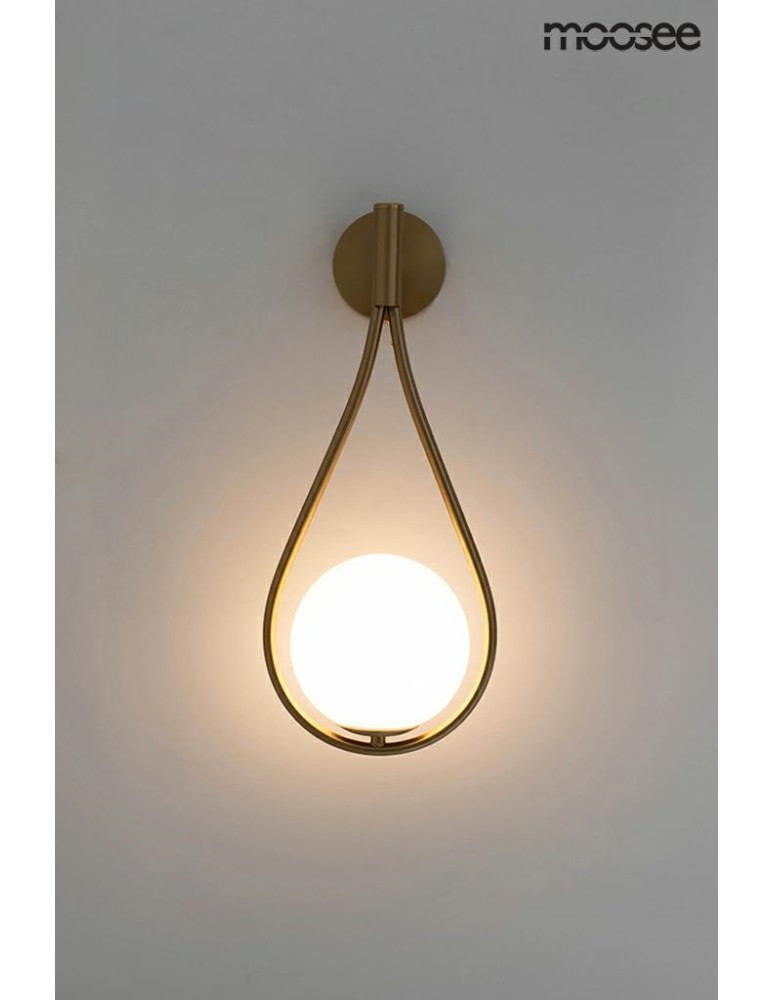 Designer wall lamps - Moosee MOOSEE gold ROMA wall lamp (MSE010400204) - product kolory-swiatla.pl 7