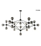 MOOSEE lampa wisząca ASTRIFERO 21 czarna / bursztynowa (MSE010100218)