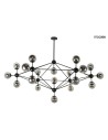 MOOSEE lampa wisząca ASTRIFERO 21 czarna / bursztynowa (MSE010100218)