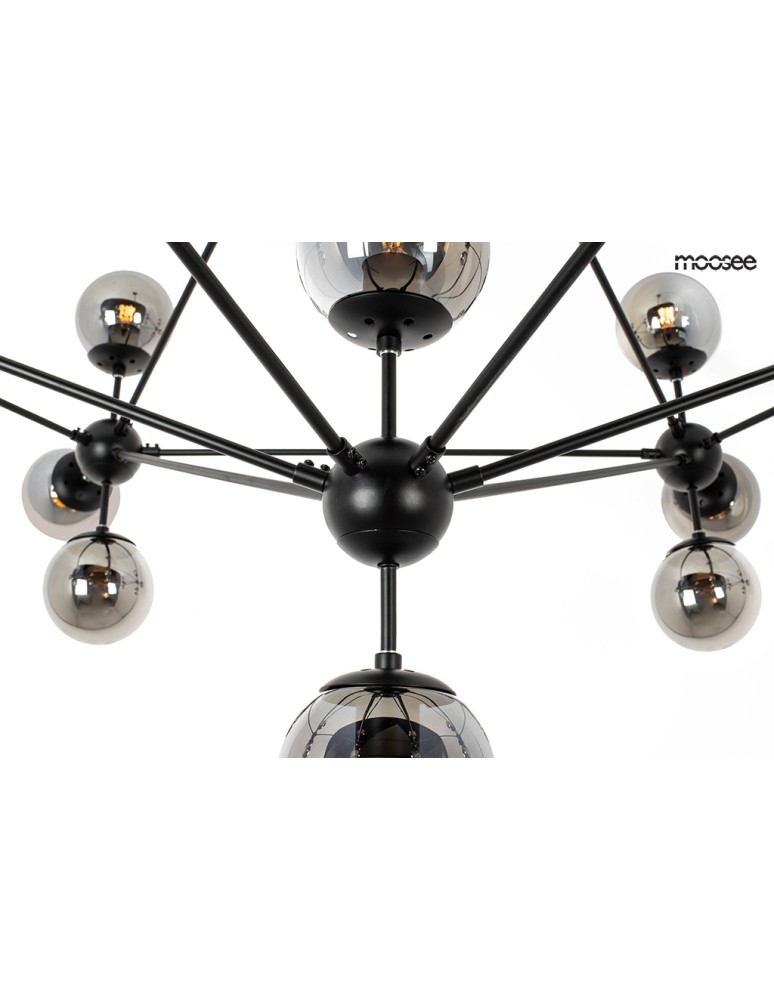 MOOSEE lampa wisząca ASTRIFERO 21 czarna / bursztynowa (MSE010100218)