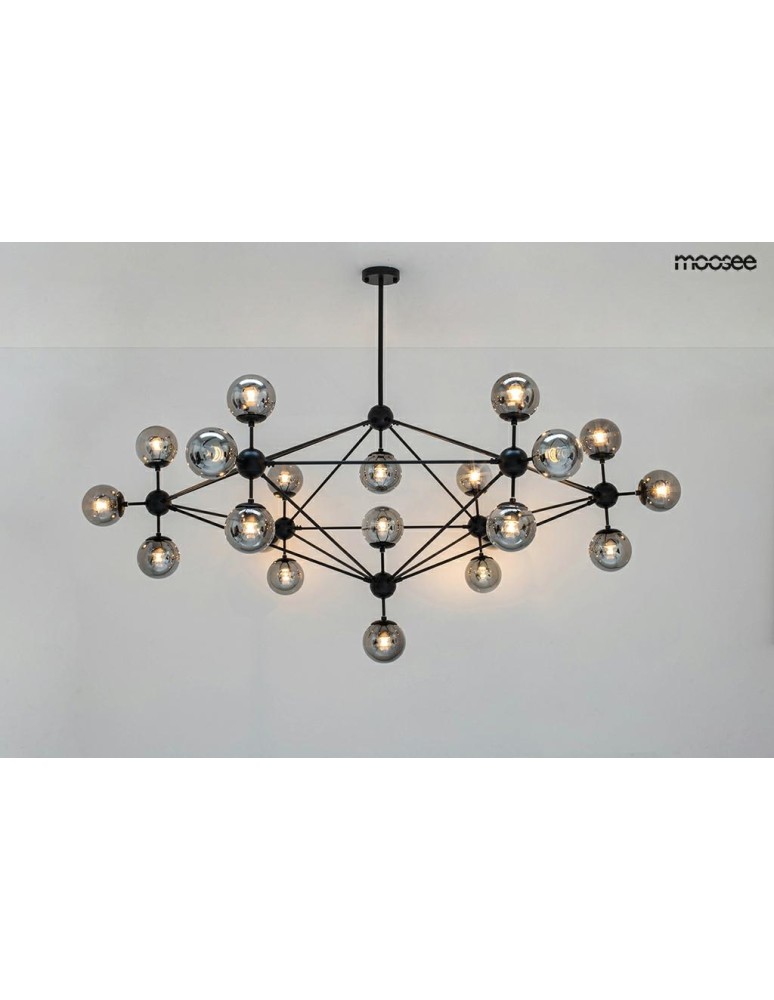 MOOSEE lampa wisząca ASTRIFERO 21 czarna / bursztynowa (MSE010100218)