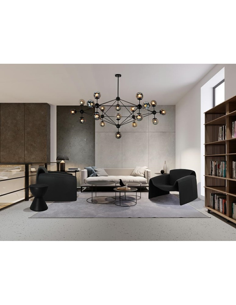 Pendant lamps - MOOSEE pendant lamp ASTRIFERO 21 black / amber (MSE010100218) - product kolory-swiatla.pl 8