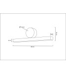 Modern wall lamps - MOOSEE WAND 45 gold wall lamp (MSE010100290) - product 7