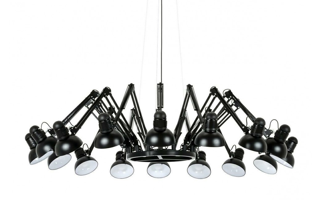 King Home Lampa wisząca RAGNO 16 czarna - aluminium (JD-182-16)