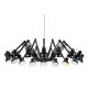 King Home Lampa wisząca RAGNO 16 czarna - aluminium (JD-182-16)
