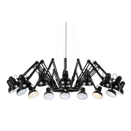King Home Lampa wisząca RAGNO 16 czarna - aluminium (JD-182-16)