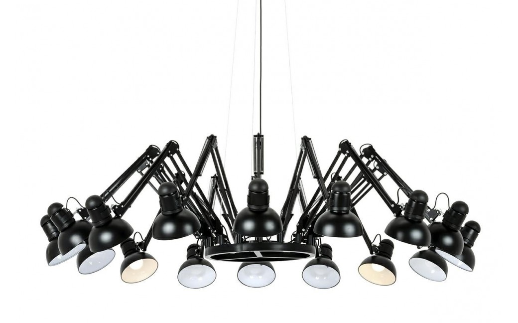 King Home Lampa wisząca RAGNO 16 czarna - aluminium (JD-182-16)