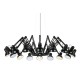 King Home Lampa wisząca RAGNO 16 czarna - aluminium (JD-182-16)