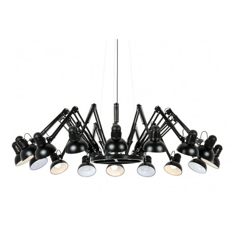 King Home Lampa wisząca RAGNO 16 czarna - aluminium (JD-182-16)