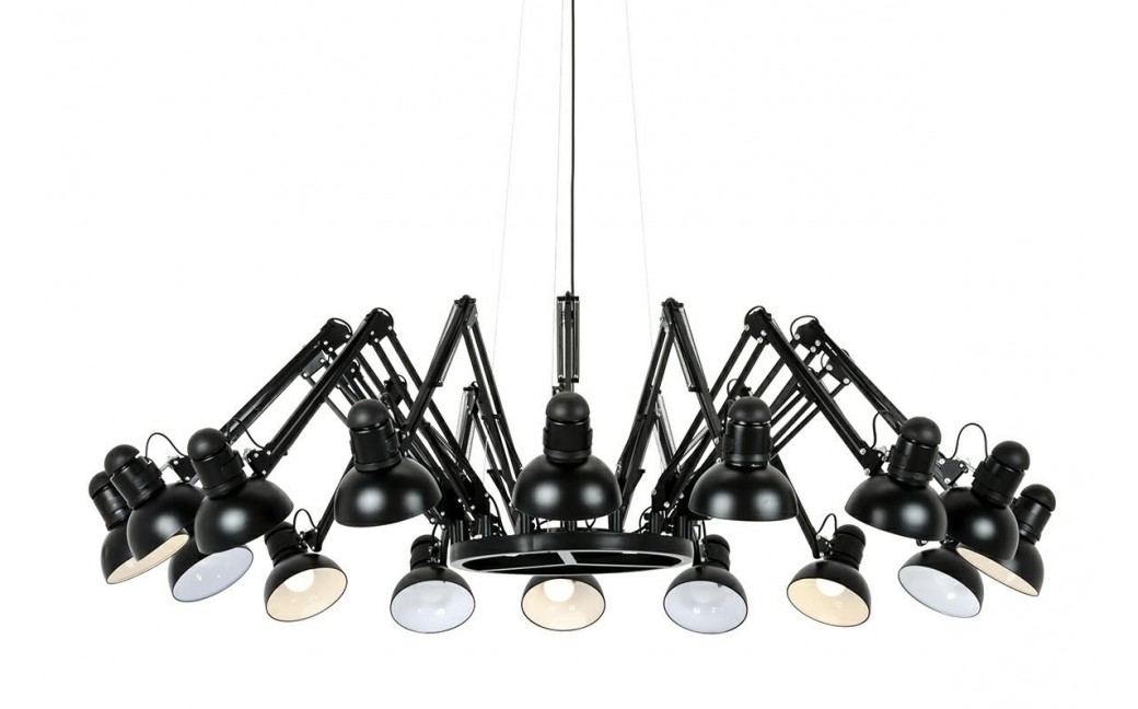 King Home Lampa wisząca RAGNO 16 czarna - aluminium (JD-182-16)